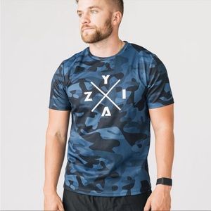 Zyia Blue Camo X Trainer Tee Small
